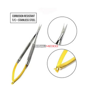 Juego de Microcirugía Profesional, Portaagujas con Punta de Carburo de Tungsteno y Tijeras Microquirúrgicas de Precisión, Alta Precisión - Product Image 2
