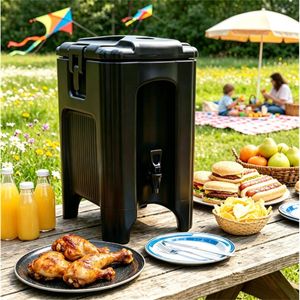 Dispenser per Bevande Calde e Fredde a 3 Strati da 5L con Rubinetto Antigoccia e Design Antiperdita per Eventi Commerciali - Product Image 3