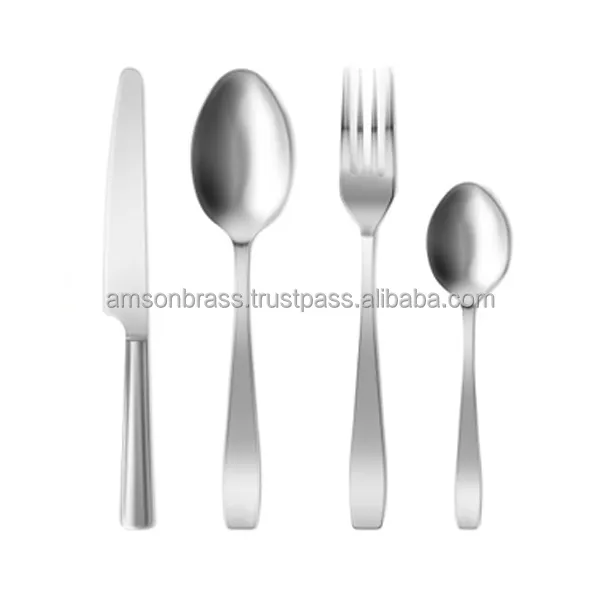 Spoon fork & Knives Flatware Set Restaurant & Hotel Use Silver Cutlery Set Metal Stainless Steel Metal Cutlery Set