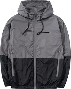 Men's Lightweight Waterproof Eco-Friendly Winter Quilted Windbreaker Jacket with Pockets Nylon Shell - Product Image 1