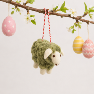Christmas Sheep Felt Tree Ornament Handmade Hanging Decoration Desktop Holiday Prop DIY <b>Craft</b> Accessory - Product Image 1