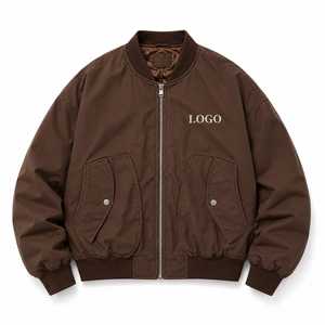 Wholesale <b>Men's</b> Cotton Blend Bomber <b>Jacket</b> Comfortable Casual Outerwear for Urban Lifestyle - Product Image 4