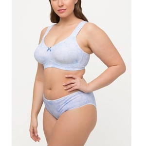 New Hot-selling Ultra-thin Perspective Three-piece Seamless Hipster Underwire Bra Set Young <b>Women</b> French Style Full Cup Lace - Product Image 5