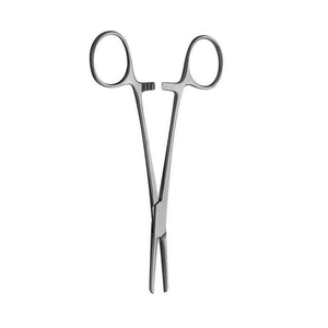 Pinces hémostatiques en acier inoxydable, droites et courbées, à verrouillage, légères, pour usage médical, tailles 12,5/14 cm - Product Image 1