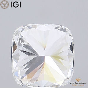 เพชรทรงคุชชั่น น้ำหนัก 3.51 กะรัต สี F ความสะอาด VVS2 พร้อมใบรับรอง IGI จาก CVD Lab Grown Diamond สำหรับการสร้างสรรค์เครื่องประดับใหม่ - Product Image 6