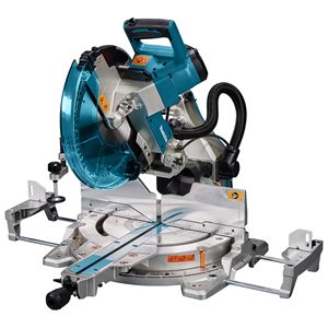 Sierra ingletadora compuesta deslizante de alta resistencia de 305 mm y 240 V con guía láser para carpintería - Product Image 1
