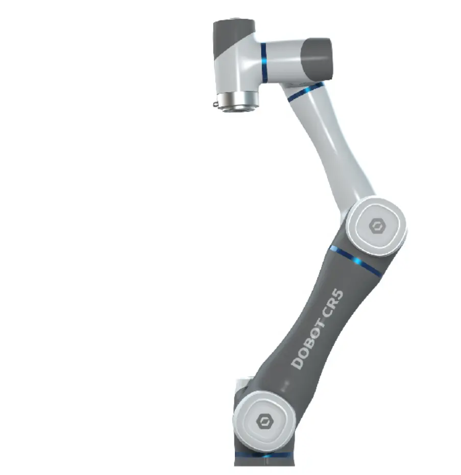 CHRT DOBOT Man-การทำงานร่วมกันของเครื่องจักร Cobot หุ่นยนต์ทำงานร่วมกัน CR5 CR5S ด้วย CNC Arm 6 Axis Robot