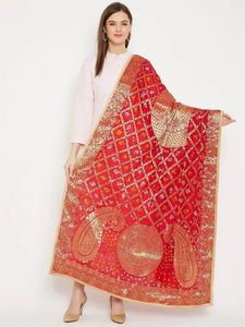Fancy Bandhej Dupatta for Navratri <b>Wedding</b> Festival Wear - Product Image 4