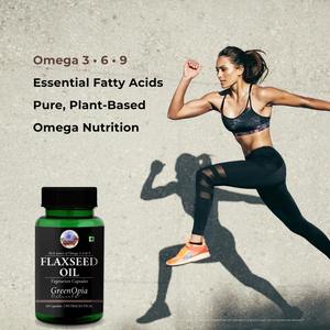 น้ำมันเมล็ดแฟลกซ์ สารสกัดสมุนไพร 1000 มก. 60 แคปซูลน้ำมันสำหรับผู้ทานมังสวิรัติในขวด |   อาหารเสริมโอเมก้า 3 จากพืชธรรมชาติ - Product Image 6