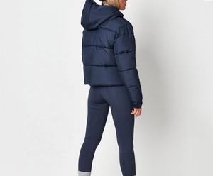 <b>Winter</b> Motorcycle Puffer Jacket Custom Logo Breathable Eco-Friendly Soft Waterproof Knitted Floral Pattern Best Selling - Product Image 2