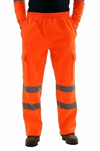 Pantalons de travail légers à haute visibilité pour hommes, pantalons décontractés avec poches - Product Image 6