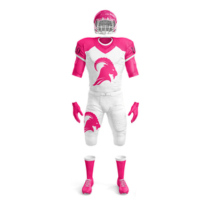 Uniforme de football américain bicolore personnalisé de haute qualité, style professionnel pour adultes, avec manches courtes et design d'équipe sublimé - Product Image 6