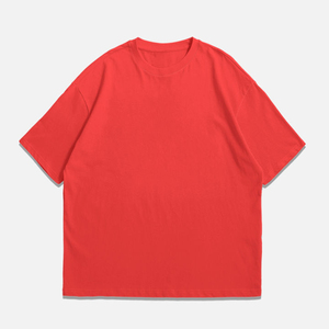 เสื้อยืดโอเวอร์ไซส์ พลัสไซส์ ผู้ชาย ผ้าฝ้าย 100% สีพื้น ปรับแต่งได้ ระบายอากาศดี เป็นมิตรกับสิ่งแวดล้อม เหมาะสำหรับใส่เดินเล่นและกิจกรรมกลางแจ้ง รับผลิตตามขนาด OEM - Product Image 1