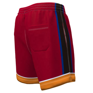 Shorts pour hommes en polyester/coton respirant de qualité supérieure, imprimés numériquement, personnalisables en gros, OEM/ODM, avec taille élastique - Product Image 2