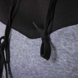Sudadera con capucha y media cremallera para hombre con paneles en contraste, manga larga, estilo urbano, top de moda de invierno para uso diario al aire libre - Product Image 5