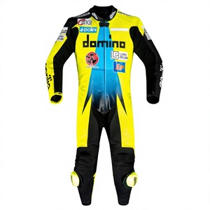 Traje de Carreras MotoCP de 1 Pieza en Piel de Vacuno/Canguro para Motocicleta/Traje de Pista/MotoCp para Motociclistas Profesionales - Product Image 1