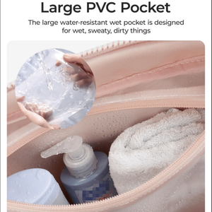 Borsa a Tracolla Impermeabile Grande Capacità, Morbida e Nera, Portatile con Tasche Multiple con Cerniera, Design Sportivo - Product Image 6