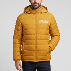 <b>Men</b> <b>Warm</b> Winter Hooded Padded Coat <b>Men</b> Outdoor Windproof Puffer <b>Jacket</b> <b>Men's</b> Water Resistant Padded Winter <b>Jackets</b> - Product Image 6