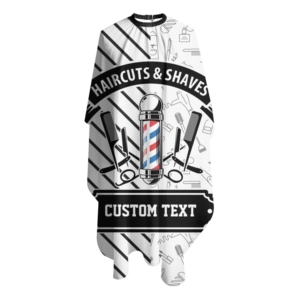 Capa de Barbero Profesional para Peluquería, con Texto Personalizado, Impermeable, de Poliéster, HARBOR INDUSTRY, Nueva, en Oferta - Product Image 1