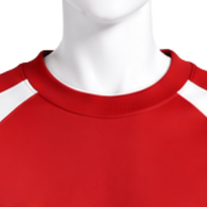 <b>Red</b> Crew Neck Panel <b>Sweatshirt</b> <b>Men</b> Long Sleeve Color Block Pullover Athletic Training Casual Fitness Sportswear Custom Wholesale - Product Image 3