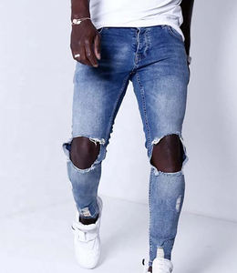 Jeans en denim brut de haute qualité pour hommes, pantalon droit en coton rigide, fournisseur d'exportation - Product Image 1