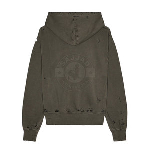 Sweat-shirt classique délavé pour homme, coupe décontractée, idéal pour un look streetwear quotidien. - Product Image 2