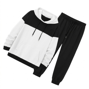 Ensemble sweat à capuche et jogging pour homme et femme, survêtement décontracté 2 pièces, sweat-shirt à capuche, pantalon de jogging à taille élastique, streetwear - Product Image 3