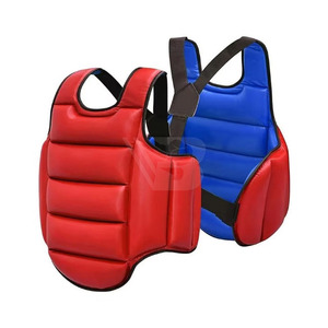 Protège-poitrine professionnel en cuir antidérapant et respirant pour la boxe, le karaté, le taekwondo, le jiu-jitsu et le kimono - Product Image 4