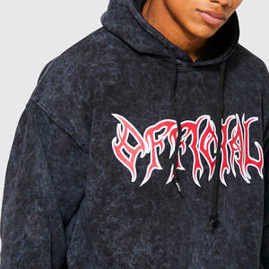 Pull molletonné personnalisé à épaules tombantes, en polyester/coton, imprimé numériquement, écologique, imperméable et épais pour l'hiver - Product Image 1
