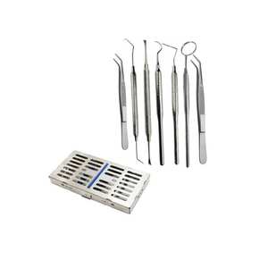 Dental Examination Kit 8-Piece Stainless Steel Manual Dental Instruments Professional Reusable <b>Set</b> - Product Image 1