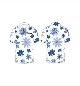 เสื้อโปโลพิมพ์ลายดอกไม้แบบกำหนดเอง แขนสั้น สวมใส่สบาย เหมาะสำหรับกอล์ฟ เทนนิส ชุดทีมฤดูร้อน - Product Image 5