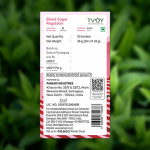 ทีโวย ชาเขียวควบคุมน้ำตาลในเลือด ชา 20 ซอง (1.8 กรัม) ช่วยควบคุมระดับน้ำตาลในเลือดและส่งเสริมสุขภาพตามธรรมชาติ - Product Image 4