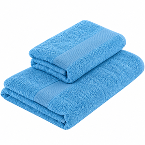 Toalla de Baño de Algodón de Color Sólido, Ultra Suave y Altamente Absorbente - Product Image 1