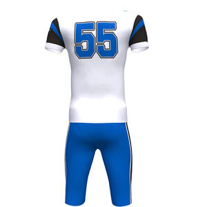 Meilleurs ensembles d'uniformes de football américain respirants à manches courtes de haute qualité avec logo personnalisé 100% polyester Nom d'équipe personnalisé - Product Image 4