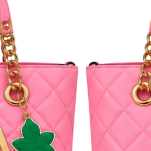   Bolso Tote de Moda para Mujer en Rosa y Verde, Diseño con Letras de Inspiración Griega, Asa Superior, Bolso de Hombro, Gran Capacidad, Bolso para Uso Diario - Product Image 4