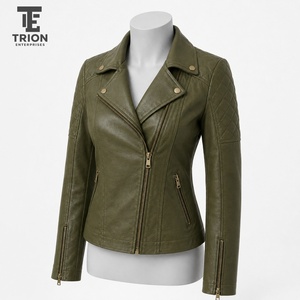 Veste en cuir élégante pour femme, conçue avec des matériaux de qualité supérieure pour un confort, une durabilité et un look confiant et tendance. - Product Image 4