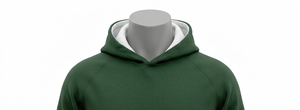 Sweat-shirt à capuche vert pour homme, coupe classique, en molleton de coton, décontracté, avec poche avant, pour l'automne - Product Image 4