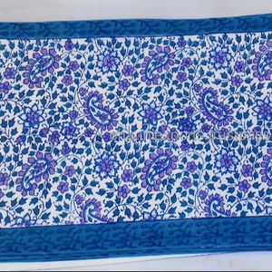 Juego de Manteles Individuales y Servilletas de Tela con Estampado de Bloques Personalizado al por Mayor para Bodas y Fiestas, Accesorios de Lino para Mesa, Juego de Manteles Individuales y Pañuelos - Product Image 3