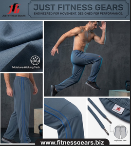 กางเกงวอร์มออกกำลังกายผู้ชายแบบมีแถบข้าง - Product Image 5