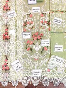 Traje bordado de césped de lujo, novedad, pakistaní, indio, oferta, 2022 - Product Image 2