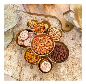 Tazón de Metal con Acabado Dorado 2025, para Servir Frutas y Nueces, en Oferta, Precio al por Mayor - Product Image 1