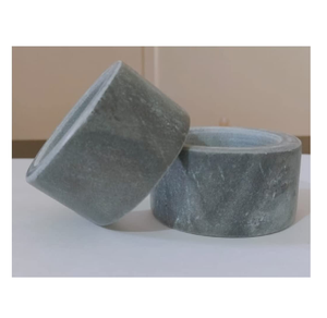 Latest Marble Napkin <b>Rings</b> Wholesale Luxury Marble Napkin <b>Rings</b> Set Square <b>Circle</b> Crafts Napkin Holder - Product Image 4