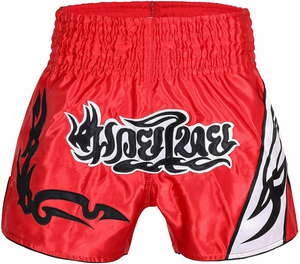 Shorts de Muay Thai y MMA al por Mayor, Personalizados, Elásticos, 100% Poliéster, Lisos, Teñidos, Ropa de Combate - Product Image 3