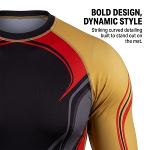 Camiseta de compresión de manga larga para MMA, camiseta deportiva personalizada para equipos, camiseta deportiva de compresión, proveedor mayorista de ropa deportiva - Product Image 5