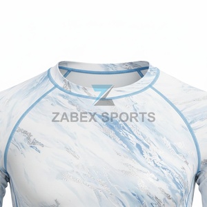 เสื้อรัดกล้ามเนื้อสำหรับผู้ชาย ZABEX SPORTS สำหรับ MMA แบบยืดได้ พร้อมโลโก้ด้านหน้า (แบบเลือกได้) - ชุดออกกำลังกายระบายอากาศได้ดี - Product Image 4