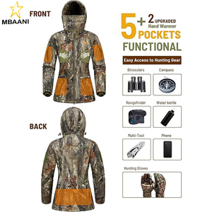 Ropa de Caza para Mujer, Chaqueta de Caza de Camuflaje Resistente al Agua Ultra Silenciosa para Caza de Patos, Aves Acuáticas y Ciervos - Product Image 3