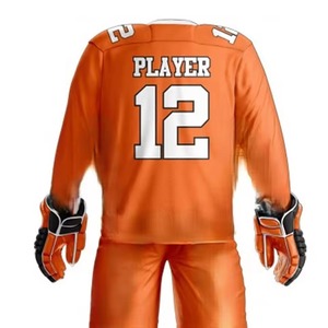 Uniforme de Hockey sobre Hielo Personalizado de Fábrica, Impreso, de Alta Calidad, 100% Poliéster, Secado Rápido, Transpirable, con Logotipo Personalizado - Product Image 5