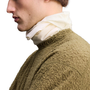 Pull col roulé vert olive en maille, coupe oversize, couleur unie, décontracté, pour l'hiver, 100 % acrylique polaire anti-boulochage - Product Image 5