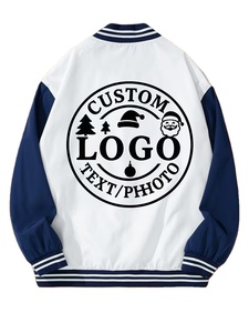 Customizable Casual Winter Baseball Jacket Striped/Solid Patterns-Add Your Logo Team/Couple/Fan Group Quick Dry Windproof Made - Product Image 3