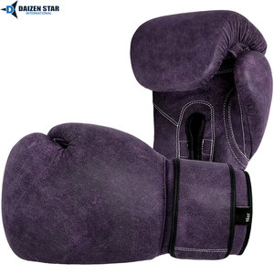 Green Suede Boxing Gloves 16oz Lace-Up Training Gear for Adults Breathable Wrist Support - Product Image 2
